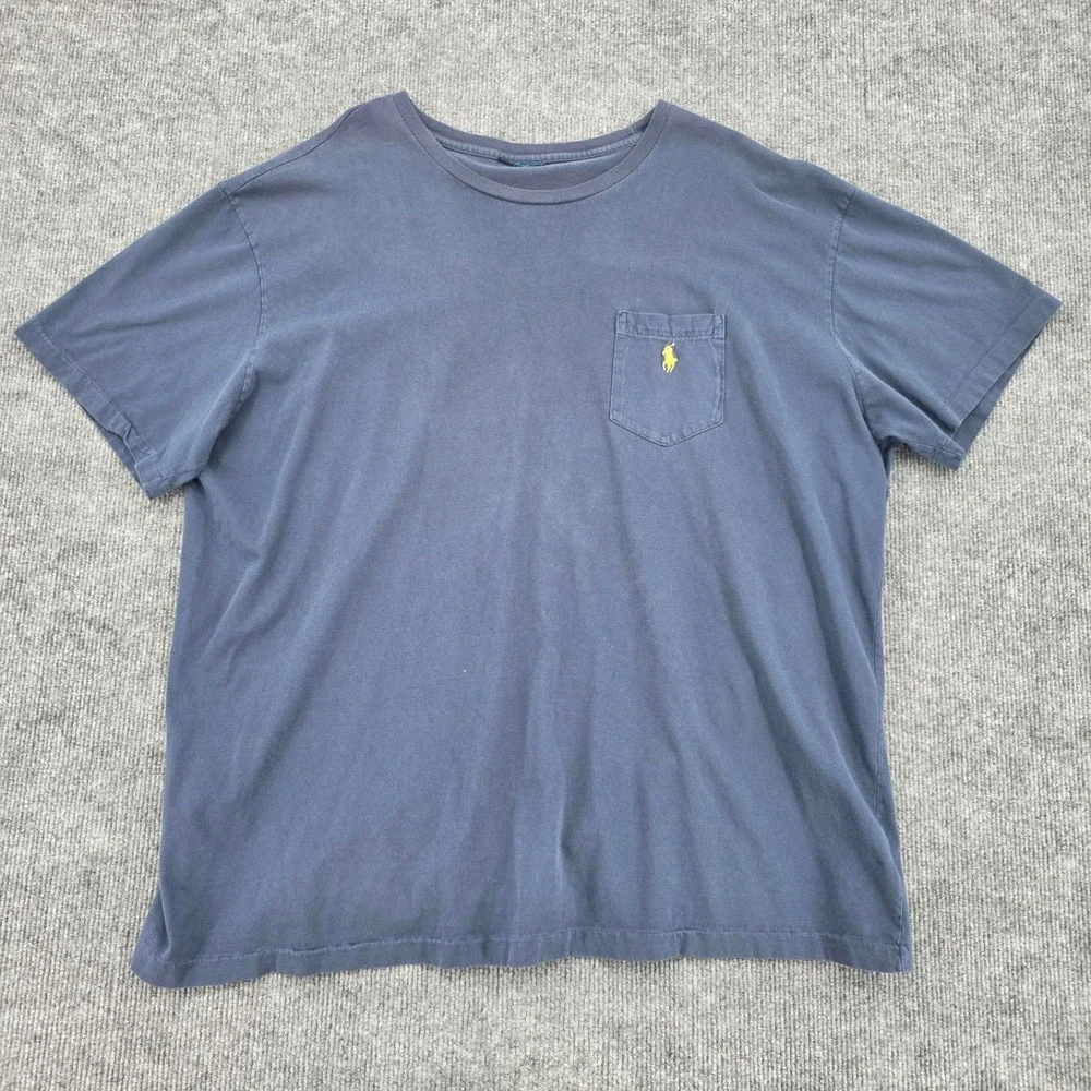 Polo Ralph Lauren Mens Pocket T-Shirt Lot 2 Pack Single Stitch XL Short Sleeve